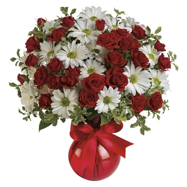 Red, White And You Bouquet